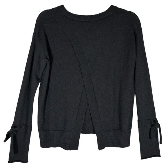 Feel‎ the Piece x Terre Jacobs O/S 100% Cashmere Black Sweater Criss Cross Back - Picture 1 of 9